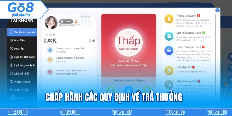 Độ tuổi đăng ký GO8 từ 18+ trở lên