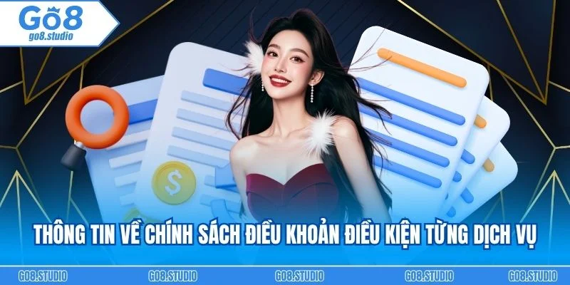 Thông tin về chính sách điều khoản điều kiện trong từng dịch vụ